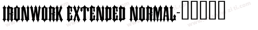 Ironwork Extended Normal字体转换
